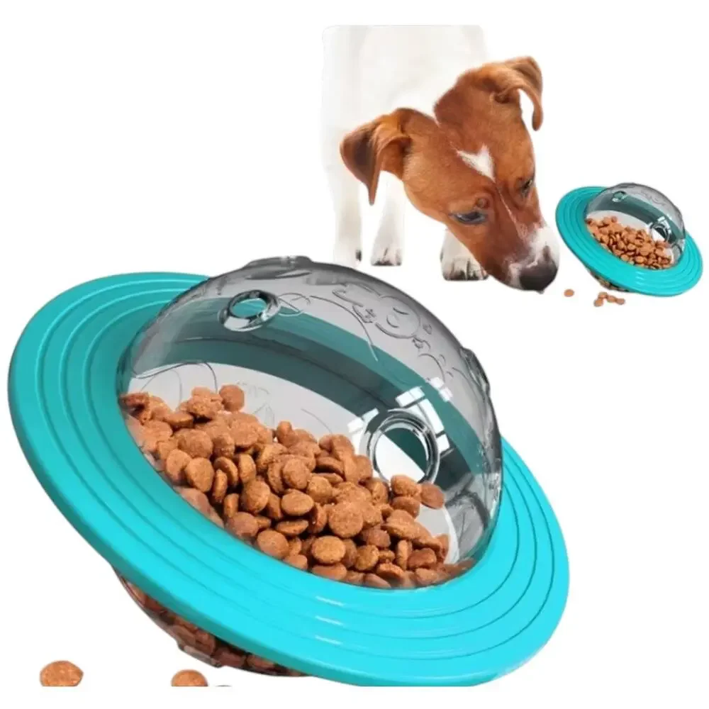 Interactive Dog Puzzle Toy Treat Dispenser Slow Feeder Turquoise